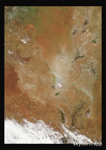 The Earth on 11 February 2011 · Lake Eyre, Australia