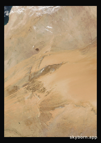 The Earth on 12 February 2011 · Eye of the Sahara, Mauritania