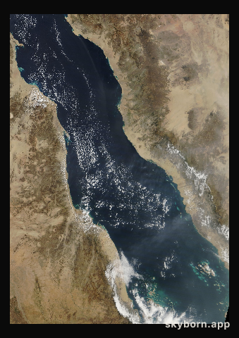 The Earth on 13 February 2011 · Red Sea