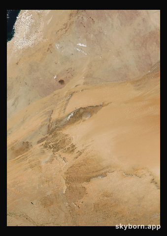 The Earth on 17 February 2011 · Eye of the Sahara, Mauritania