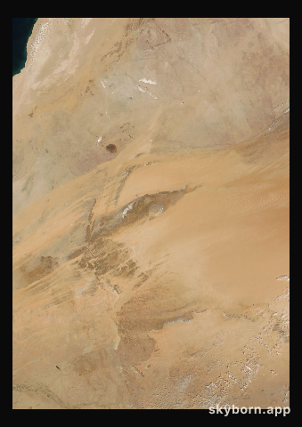 The Earth on 7 March 2011 · Eye of the Sahara, Mauritania