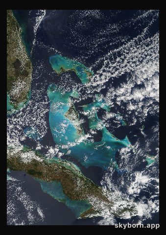 The Earth on 14 March 2011 · Bahamas