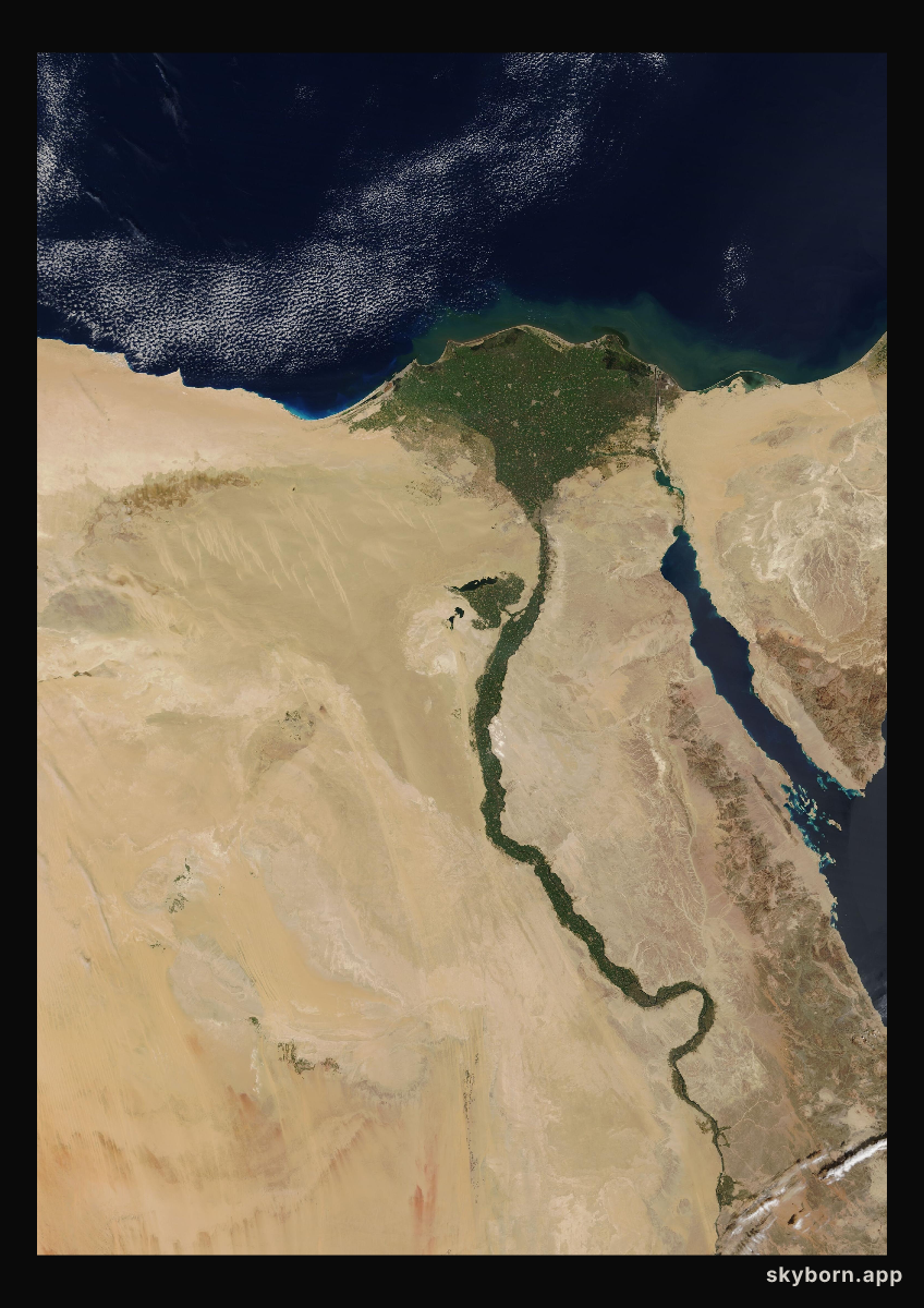 The Earth on 15 March 2011 · Nile Delta and Sinai
