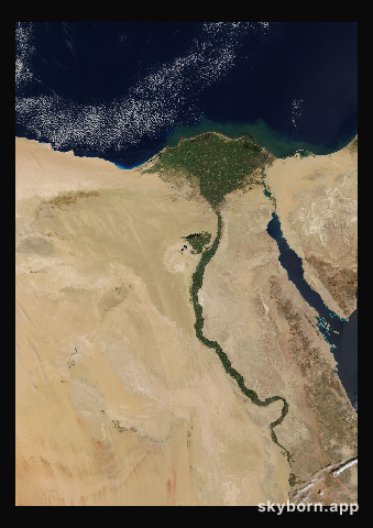 The Earth on 15 March 2011 · Nile Delta and Sinai