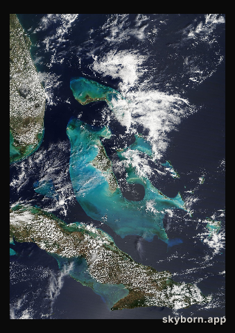 The Earth on 16 March 2011 · Bahamas
