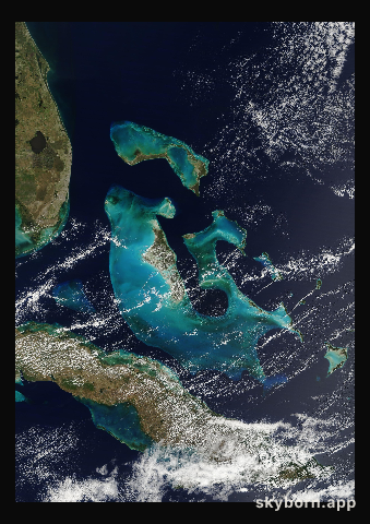 The Earth on 18 March 2011 · Bahamas