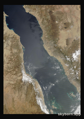 The Earth on 19 March 2011 · Red Sea