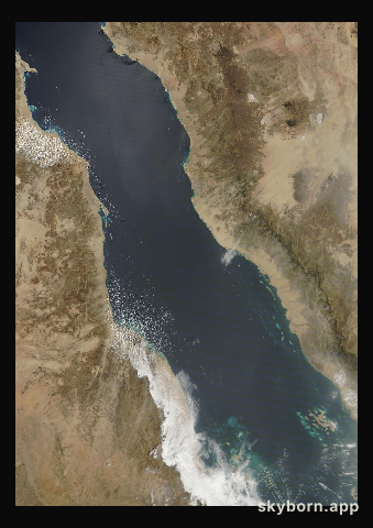 The Earth on 26 March 2011 · Red Sea
