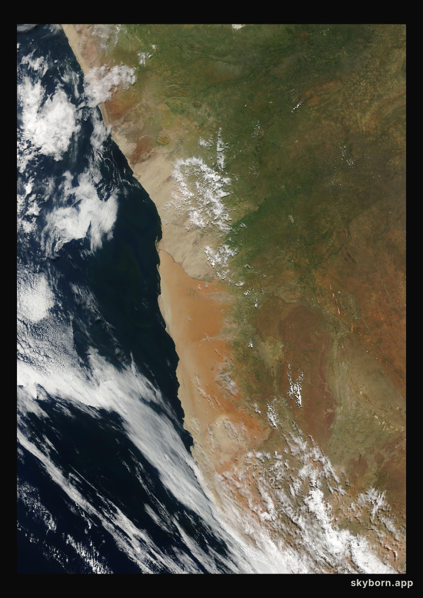 The Earth on 31 March 2011 · Namib Desert