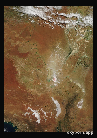 The Earth on 3 April 2011 · Lake Eyre, Australia