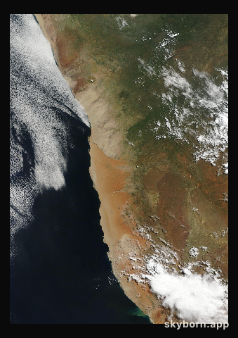 The Earth on 5 April 2011 · Namib Desert