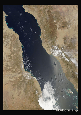 The Earth on 6 April 2011 · Red Sea