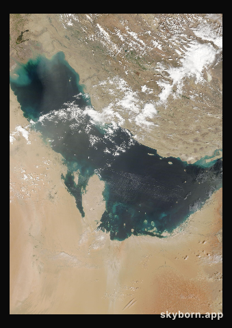 The Earth on 7 April 2011 · Persian Gulf
