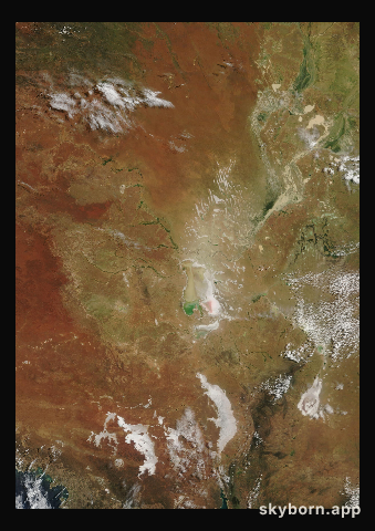 The Earth on 8 April 2011 · Lake Eyre, Australia