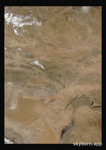 The Earth on 10 April 2011 · Gobi Desert