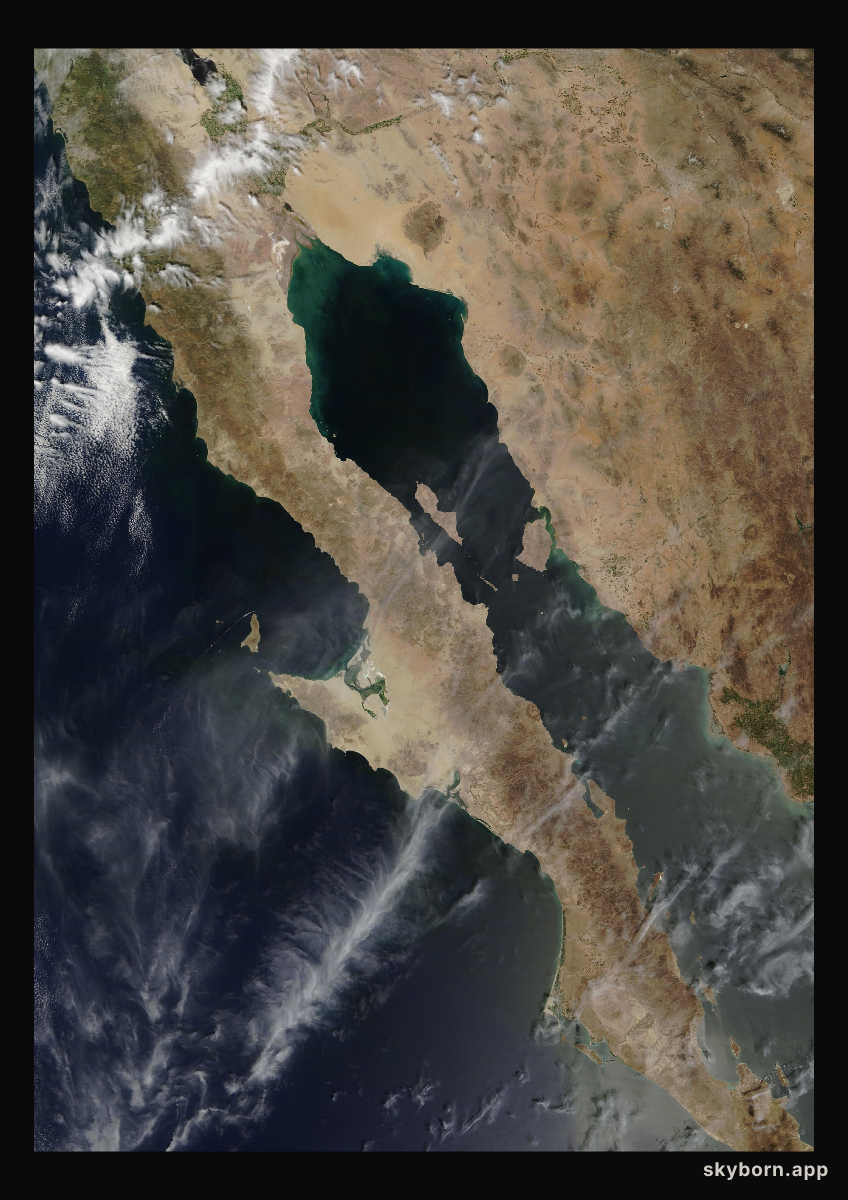 The Earth on 11 April 2011 · Baja California