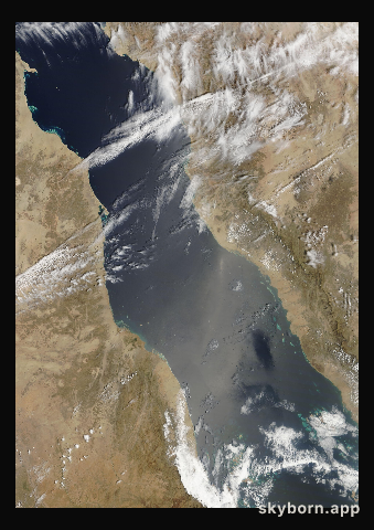 The Earth on 13 April 2011 · Red Sea