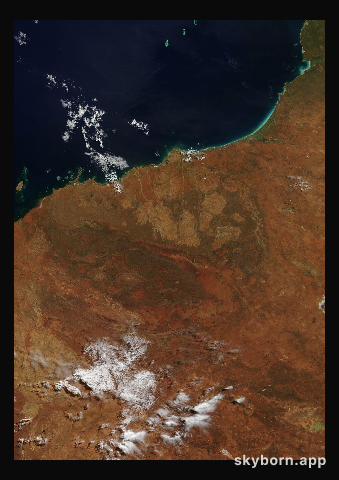 The Earth on 14 April 2011 · Pilbara, Western Australia