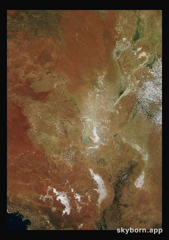 The Earth on 17 April 2011 · Lake Eyre, Australia