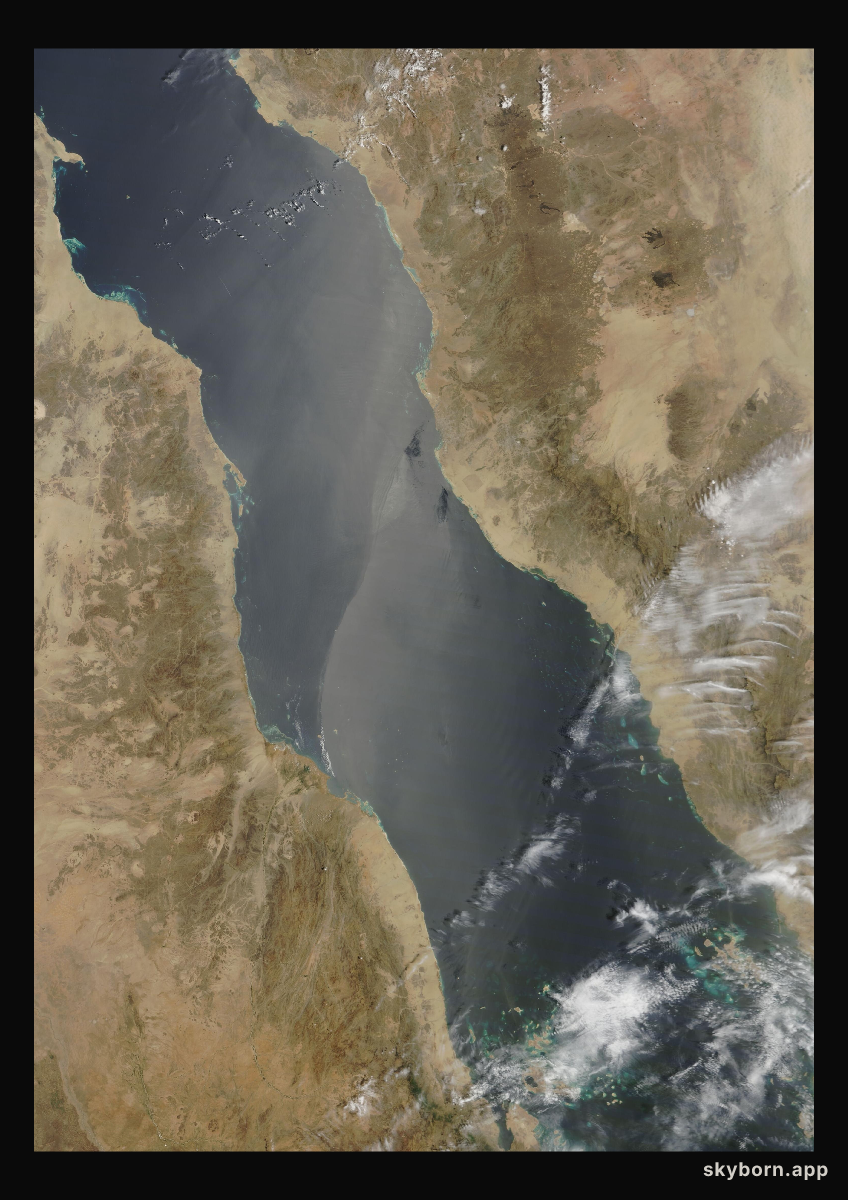 The Earth on 20 April 2011 · Red Sea