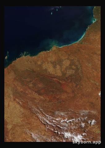 The Earth on 23 April 2011 · Pilbara, Western Australia