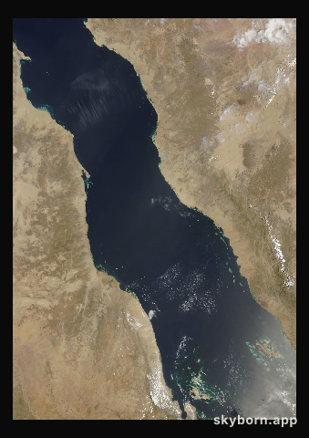 The Earth on 24 April 2011 · Red Sea