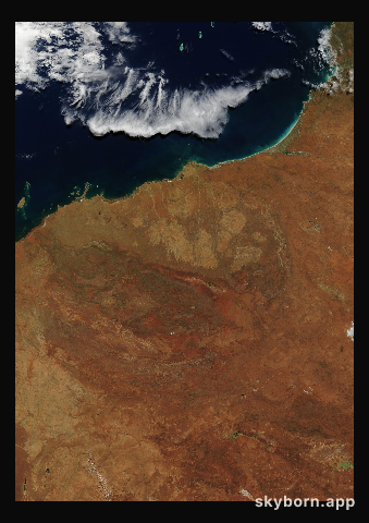 The Earth on 25 April 2011 · Pilbara, Western Australia
