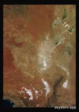 The Earth on 26 April 2011 · Lake Eyre, Australia