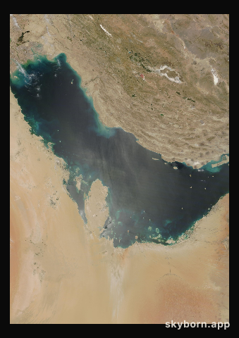 The Earth on 28 April 2011 · Persian Gulf