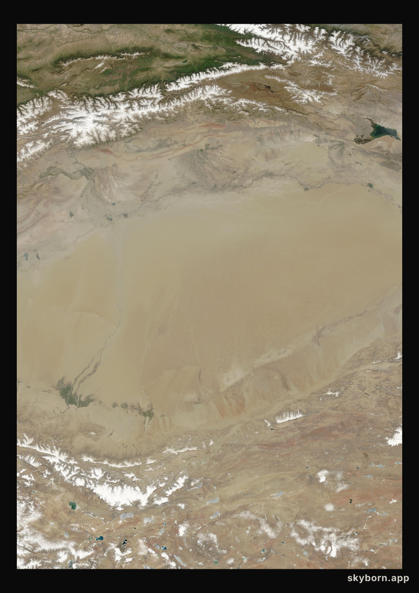 The Earth on 4 May 2011 · Taklamakan Desert