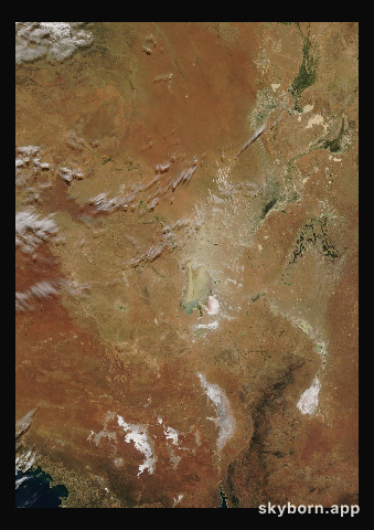 The Earth on 16 May 2011 · Lake Eyre, Australia