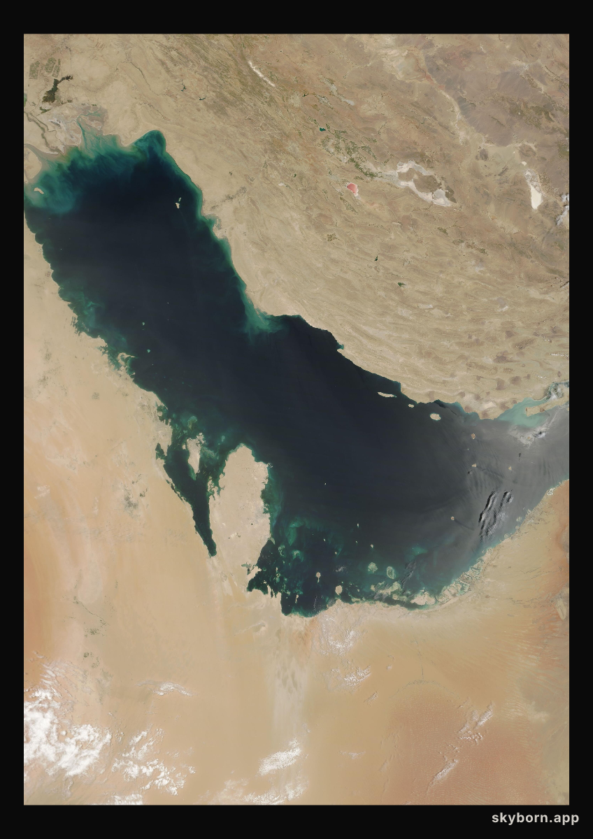 The Earth on 25 May 2011 · Persian Gulf