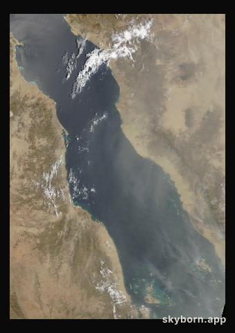 The Earth on 5 June 2011 · Red Sea