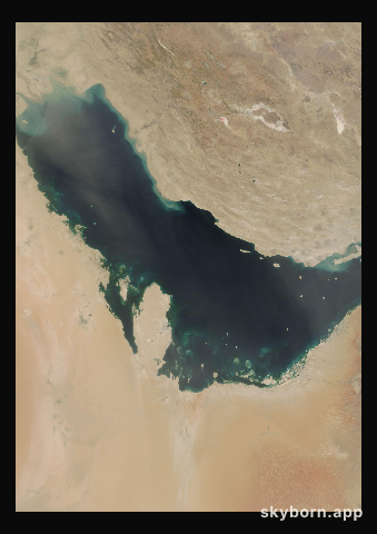 The Earth on 12 June 2011 · Persian Gulf