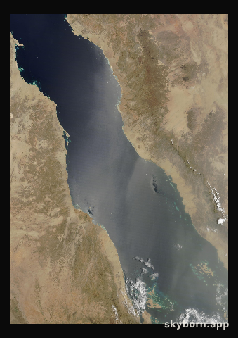 The Earth on 16 June 2011 · Red Sea