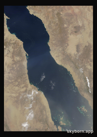 The Earth on 27 June 2011 · Red Sea