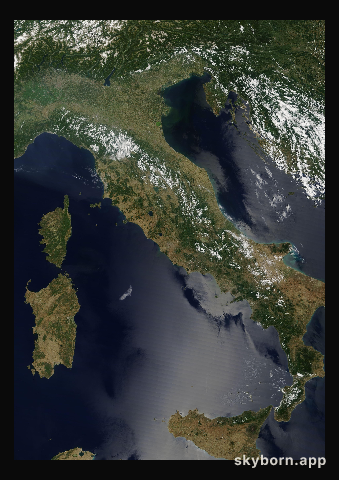 The Earth on 28 June 2011 · Italy and the Adriatic