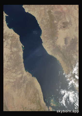 The Earth on 4 July 2011 · Red Sea