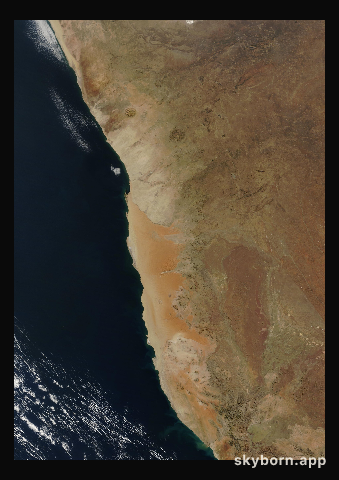 The Earth on 5 July 2011 · Namib Desert