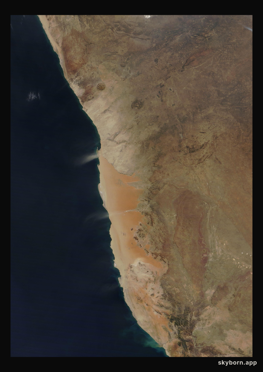The Earth on 6 July 2011 · Namib Desert