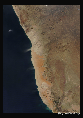The Earth on 6 July 2011 · Namib Desert
