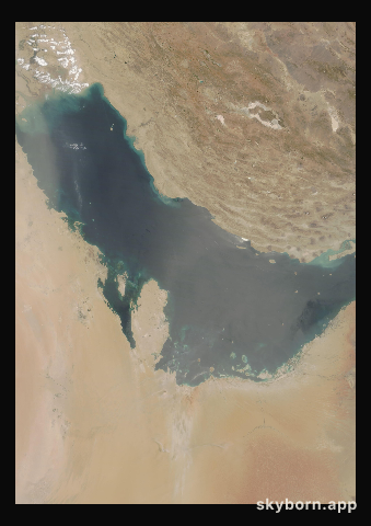 The Earth on 10 July 2011 · Persian Gulf