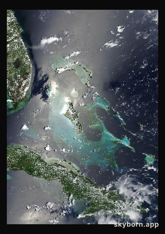 The Earth on 13 July 2011 · Bahamas