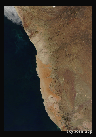The Earth on 17 July 2011 · Namib Desert