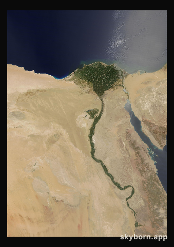 The Earth on 28 July 2011 · Nile Delta and Sinai