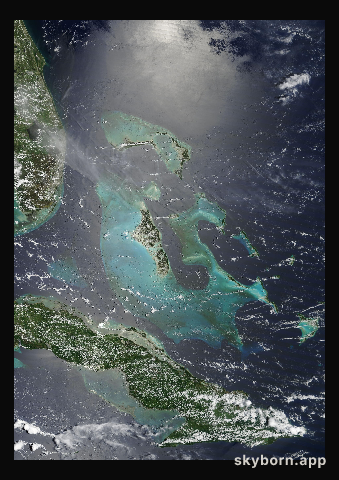 The Earth on 29 July 2011 · Bahamas