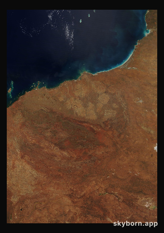 The Earth on 5 September 2011 · Pilbara, Western Australia