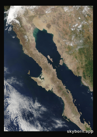 The Earth on 6 September 2011 · Baja California