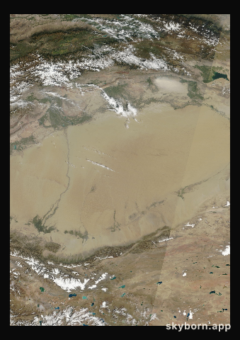 The Earth on 8 September 2011 · Taklamakan Desert