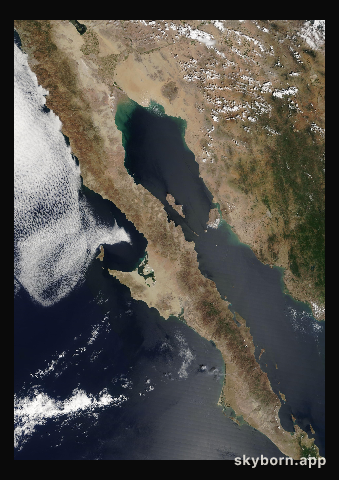 The Earth on 9 September 2011 · Baja California